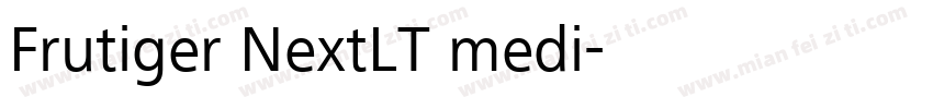 Frutiger NextLT medi字体转换